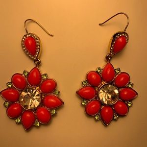 Flower design earrings